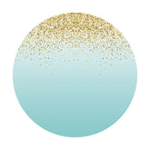 Lofaris Glitter Dots And Blue Themed Round Birthday Backdrop